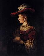 Saskia in Pompous Dress Rembrandt